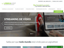 Tablet Screenshot of logicahost.com.br